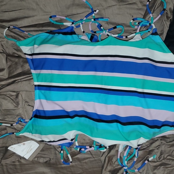 One piece ties up side swim suit - Picture 1 of 4